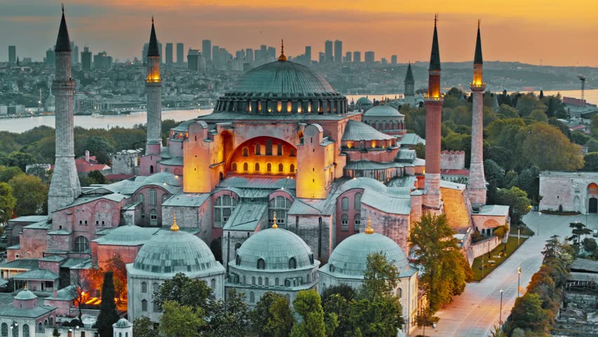 A breathtaking aerial view of Istanbul showcasing the Bosphorus, skyline, mosques, and urban landscape. Perfect for travel, tourism, culture, architecture, history, and cityscape photography of Turkey