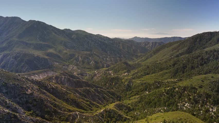 Scenic Mountains In Sequoia National Park, California - Drone Shot