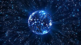 Disco ball on a dark background, disco ball with colorful reflections, 4k energetic video party atmosphere. nightclub. Disco balls reflection light at night. Disco party ball Live desktop wallpaper. - Powered by Shutterstock - Get 15% off with code: PIKWIZARD15