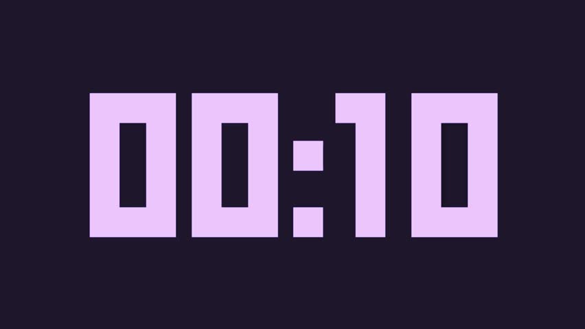 Digital Timer Displaying Five Seconds Pixel Art Retro Design Simple Interface Countdown Clock Technology Time Management User Interface