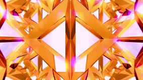 Golden Triangular Geometric Abstract Shiny Reflective Pattern Design Art Background Texture - Powered by Shutterstock - Get 15% off with code: PIKWIZARD15