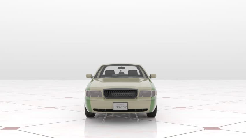 3D rendering of a sedan