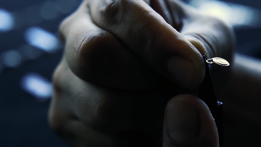 Handcrafted Wire Spiral Made by Skilled Artisan - Close Up - 4K