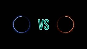 circle versus animation .glowing neon icon and 4k neon circle vsVersus Match torch light, suitable for gaming content. - Powered by Shutterstock - Get 15% off with code: PIKWIZARD15