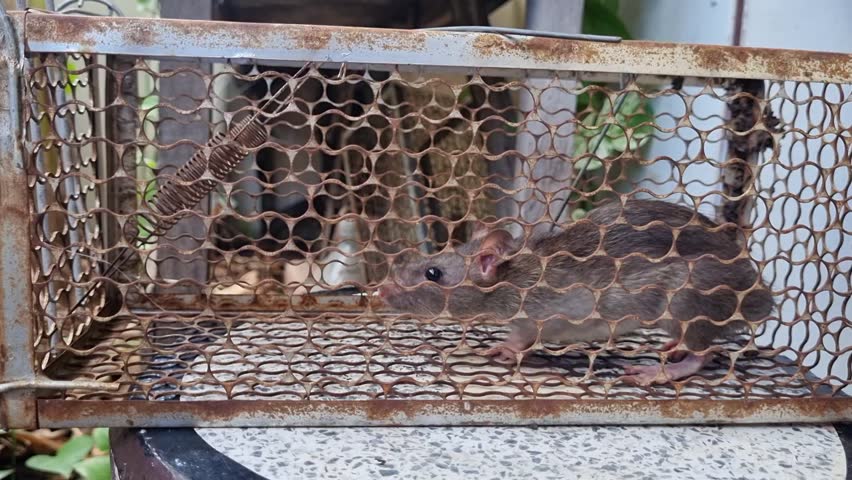 Waiting for release, Mouse is trapped in a cage and is looking for a way out. trapped, suffering, cute, freedom, rattus, imprisoned, sanitation .