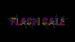 Digital Glitch "Flash Sale" Banner. Looping Cyberpunk Style Promotion - Powered by Shutterstock - Get 15% off with code: PIKWIZARD15