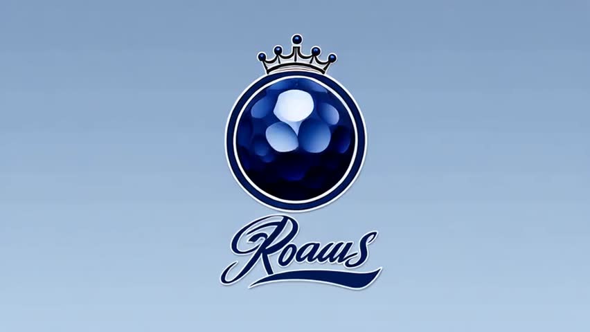  logo for golf team named Royals  color theme dark, royal blue animated