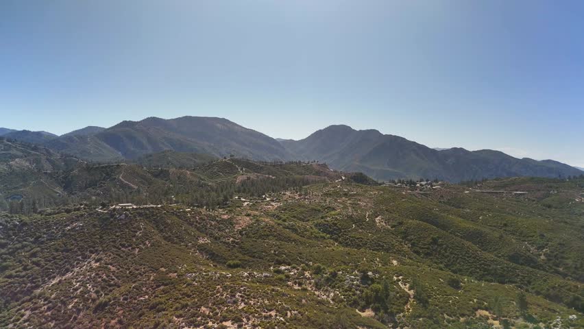 Mountains Of Sequoia National Park In California - Drone Shot