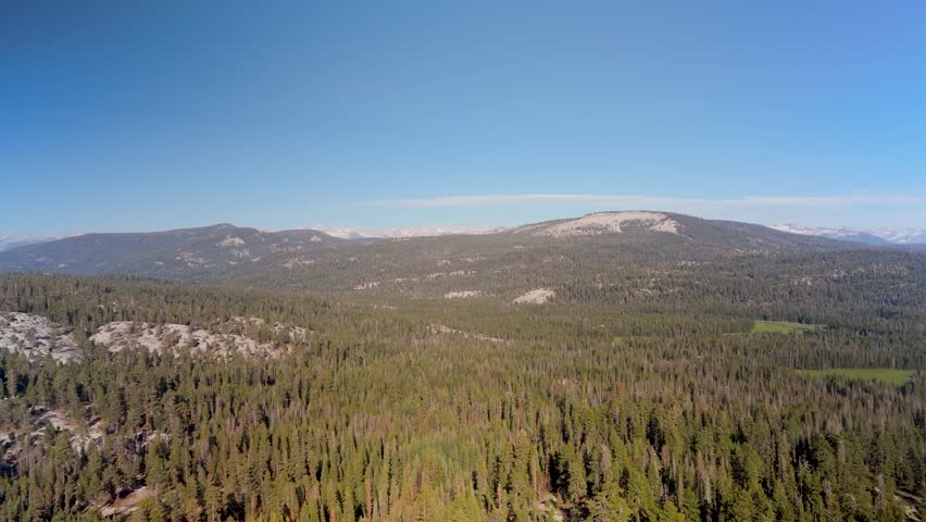 Mountains And Forests In Sequoia National Park In California - Drone Shot