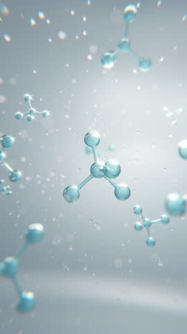 Animation 3D Collagen Skin Serum and Vitamin illustration isolated on blue color background. concept skin care cosmetics solution. 3d rendering.