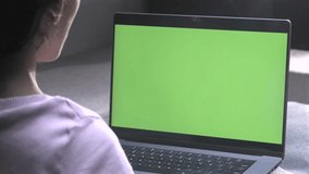 girl using laptop on laptop screen green screen os view - Powered by Shutterstock - Get 15% off with code: PIKWIZARD15