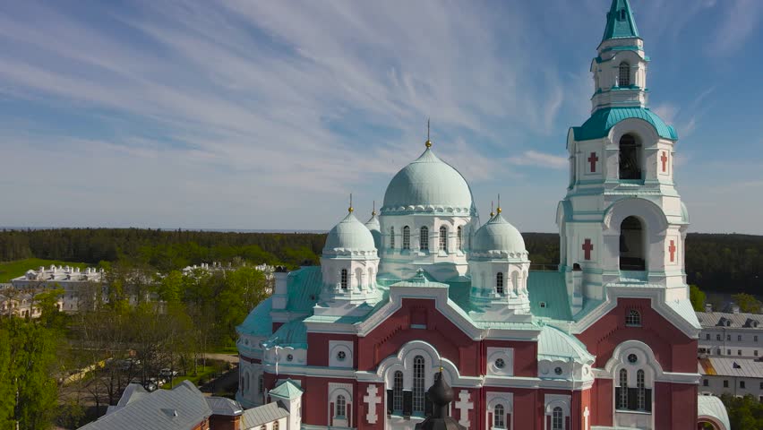 Spaso-Preobrazhensky Monastery. Valaam Island. Lake Ladoga. Russia.