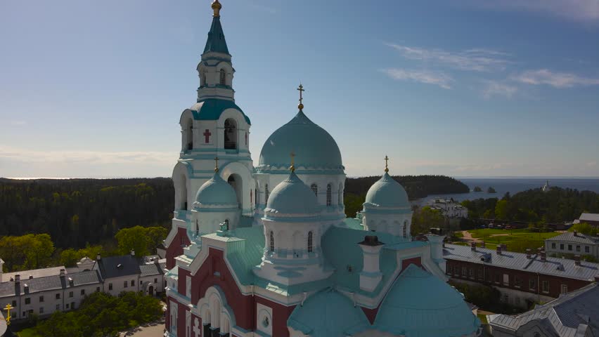 Spaso-Preobrazhensky Monastery. Valaam Island. Lake Ladoga. Russia.