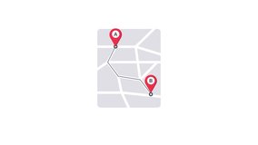 4k Location A to B on Navigation Map Animation Video - Powered by Shutterstock - Get 15% off with code: PIKWIZARD15