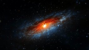 Loop glow orange blue nebula orion stars space travel cloud in deep space abstract sci fi background. 4K 3D seamless loop Sci-Fi Space flight to glow energy gas dust cloud nebula.  - Powered by Shutterstock - Get 15% off with code: PIKWIZARD15