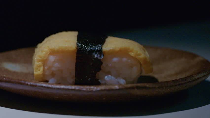 Shrimp prawn sushi, Sashimi Nigiri Platter, japanese sushi restaurant, Fresh Tuna and Salmon Slices in modern cafe, traditional food, raw red fish dish, omega 3