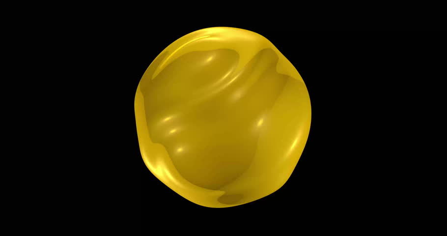 Golden sphere. Seamless loop. 3D animation. Ideal for uses as a cool background for titles, videos, animations, presentation, advertisement