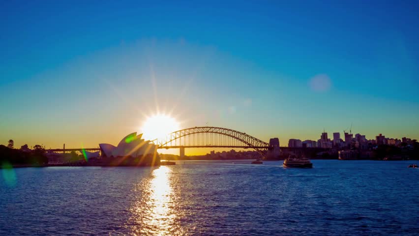 Panoramic cityscape of Sydney, New South Wales, Australia, showcasing iconic landmarks, modern skyscrapers, and the vibrant urban environment. Wide-angle view captures the essence of the city, perfect for travel, architecture, tourism, and lifestyle visuals.