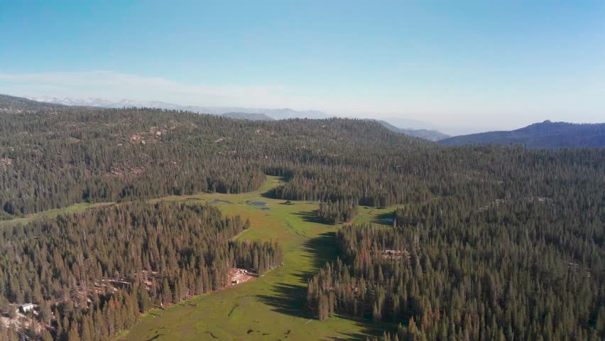 Scenic Sequoia National Park In California, USA - Drone Shot