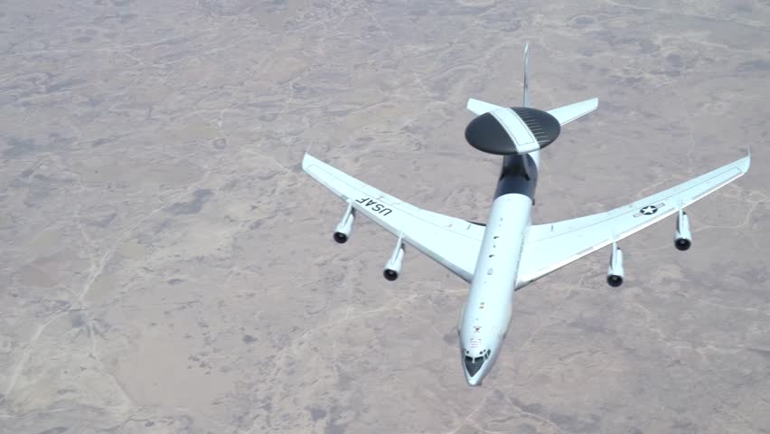 The Boeing E-3 Sentry is an American airborne early warning and control aircraft developed by Boeing. E-3s are commonly known as AWACS.