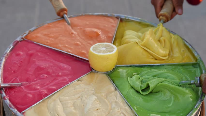 Colorful Ottoman Paste (Osmanli Macunu) Video, Maidens Tower Uskudar, Istanbul Turkiye (Turkey)