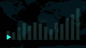 Global financial growth chart with upward arrow and world map background digital animation - Powered by Shutterstock - Get 15% off with code: PIKWIZARD15