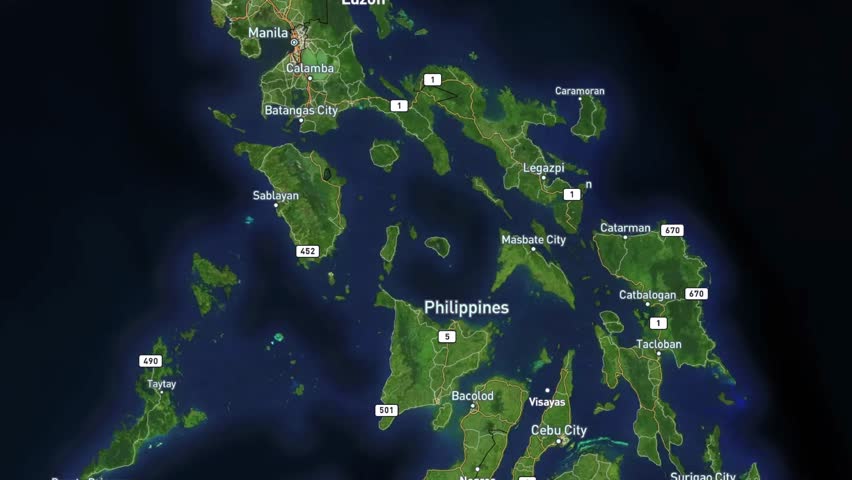 Manila to Cebu dynamic 3D airplane path animation — ideal for aviation content, domestic flights, and airline marketing.