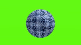 3D blue mosaic tile pattern sphere on green screen. - Powered by Shutterstock - Get 15% off with code: PIKWIZARD15