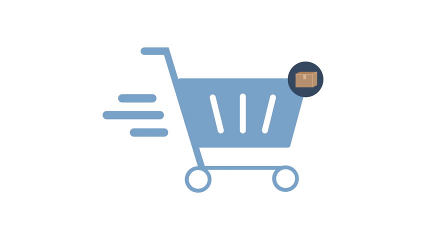 cart animated icon shopping, basket, puchase, buy