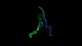 Glowing neon running icon . HD Video motion graphic animation.woman running neon animated neon woman running chroma 4k looping.Animated Glowing Neon Runner Woman on Black Background Sport Concept - Powered by Shutterstock - Get 15% off with code: PIKWIZARD15