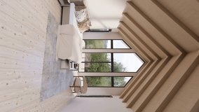 
tranquil bedroom overlooking nature with ethereal lighting vertical 4k video - Powered by Shutterstock - Get 15% off with code: PIKWIZARD15