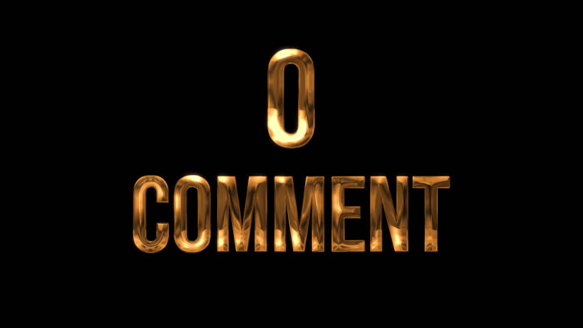 Animated Counter Quickly Increasing Comments from 0 to 2000 comment with gold ink drops on a black background