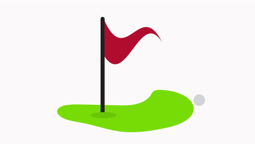 golf  icon animation simple flat