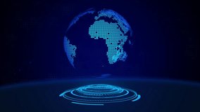 Breaking News Globe Digital Earth Futuristic H U D Interface Broadcast Announcement Global News Update Headline Information Technology Background - Powered by Shutterstock - Get 15% off with code: PIKWIZARD15