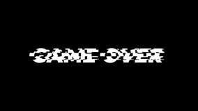 Game Over with Glitch Pixel Art Effect, Retro Gaming Aesthetic. 4k video - Powered by Shutterstock - Get 15% off with code: PIKWIZARD15