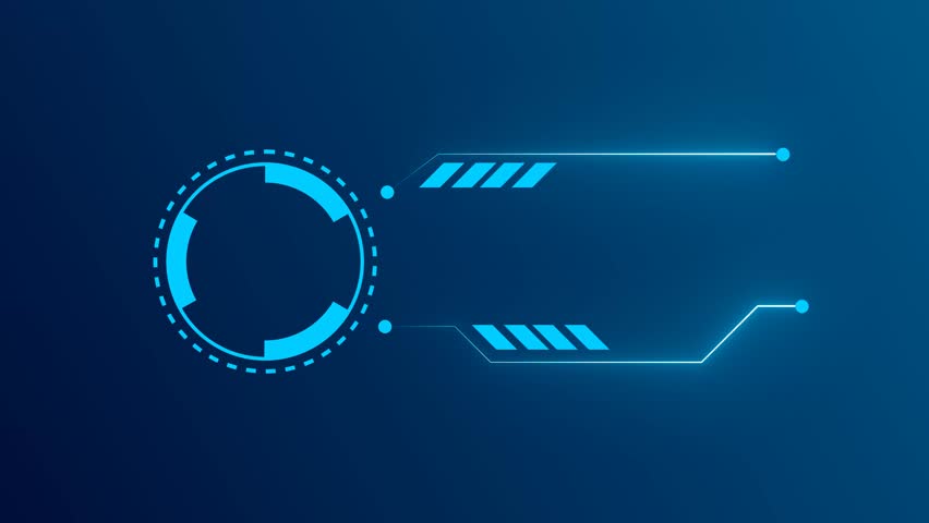Futuristic Blue UI Element with Rotating Circle - Powered by Shutterstock - Get 15% off with code: PIKWIZARD15