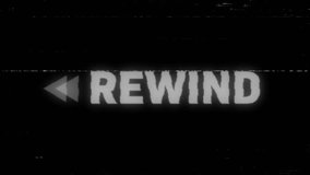 Retro VHS Rewind Text Animation, Video Player Rewind Static Effect - Powered by Shutterstock - Get 15% off with code: PIKWIZARD15
