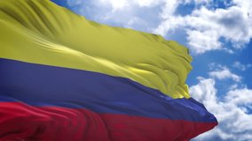 Colombian flag. close up of Colombian flag waving in the wind. Colombian flag circle. - Powered by Shutterstock - Get 15% off with code: PIKWIZARD15