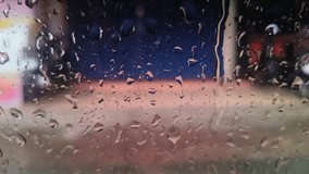 Close-up of water drops on glass window during rainy day. - Powered by Shutterstock - Get 15% off with code: PIKWIZARD15