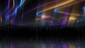 Northern Lights Aurora Borealis Sky Effect background animation used for Nature, Northpole, Sky Lights Videos, Holiday Wishes, Seasonal Greetings, Christmas Greetings or New Year Wishes videos. - Powered by Shutterstock - Get 15% off with code: PIKWIZARD15