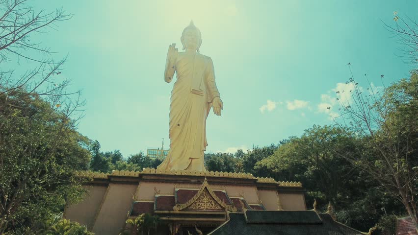 Temple closeup view in Xishuangbanna in Jinghong district, Yunnan in southwestern China