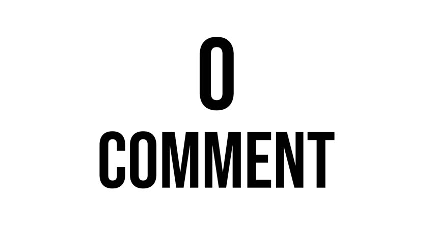 Animated Counter Quickly Increasing Comments from 0 to 2000 comment with black ink drops on a white background