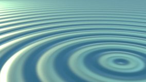 Water droplet creating expanding circular ripples spreading smoothly across turquoise surface, generating concentric waves with fluid motion and tranquil visual effect - Powered by Shutterstock - Get 15% off with code: PIKWIZARD15