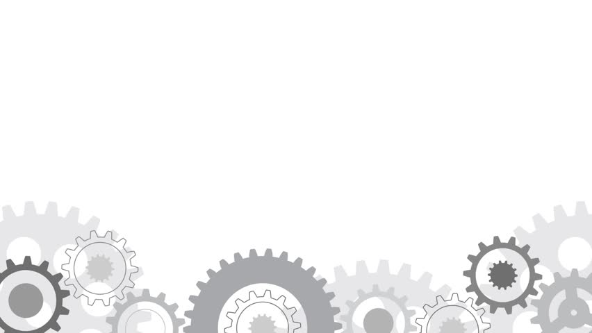 Cogwheel rotation animation, mechanical engineering, gear wheel background, technology and innovation, copy space for text