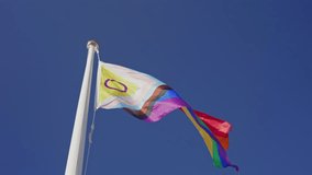 Rainbow Pride Flag Waving on Pole Slow Motion - Powered by Shutterstock - Get 15% off with code: PIKWIZARD15