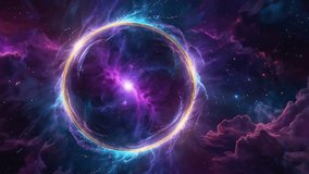 Abstract cosmic vortex swirling with bright blue core, colorful nebula, and dynamic space energy. - Powered by Shutterstock - Get 15% off with code: PIKWIZARD15