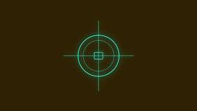 Futuristic Neon Cyan Crosshair Target Reticle H U D Element Sci Fi Digital Interface Aiming Scope - Powered by Shutterstock - Get 15% off with code: PIKWIZARD15