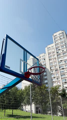 Basketball Rebound Off the Rim - Vertical