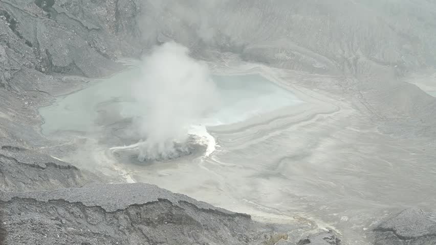 Tangkuban Perahu Crater is an active volcano in West Java, shaped like an upside-down boat. Surrounded by scenic nature and cool air, it’s a popular tourist destination.