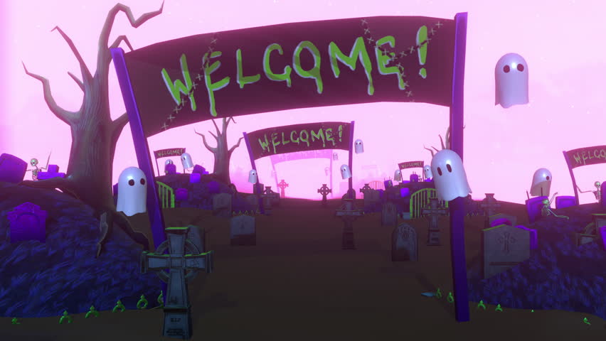 Welcome to Halloween Background and Loop